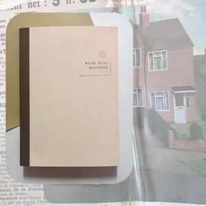 🆕 🎉 cream colored minimal grid graph A6 notebook journal